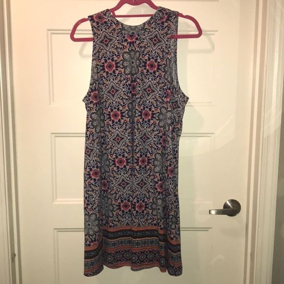 Xhilaration Dresses & Skirts - High neck multi-color dress
